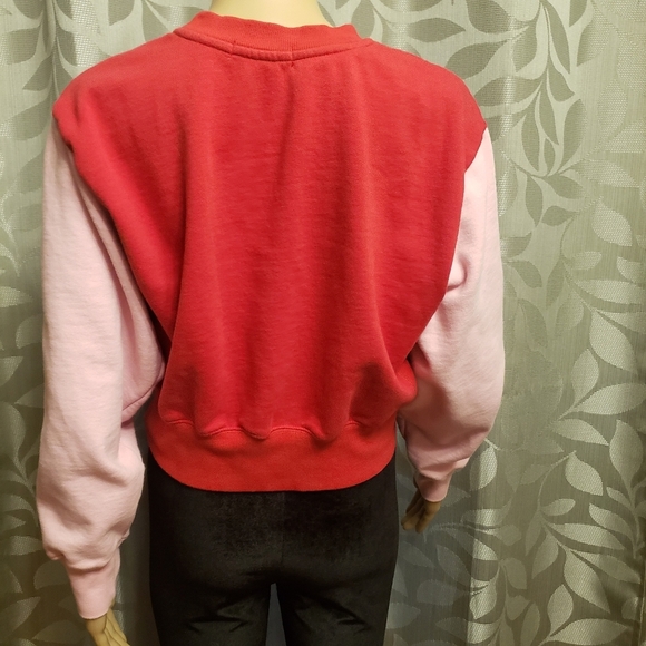 Crop San Francisco Color Block Sweatshirt Size S - Picture 4 of 10